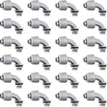 Bbto 24 Pcs 1/2 Inch Liquid Tight Connector 90 Degree PVC Elbow - size: 1/2 Inch