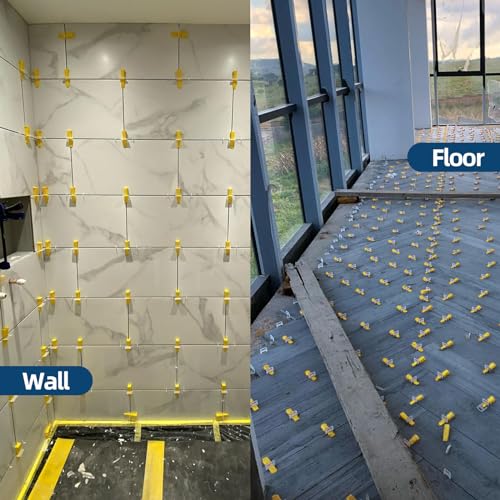 1/8” Tile Leveling Clips 4000 PCS Tile Leveling System Kit Tile Spacers, Prevent Tile lippage, Professional Ceramic Tile and Stone Leveler Installation (1/8 IN, 4000) - size: 1/8” 4000