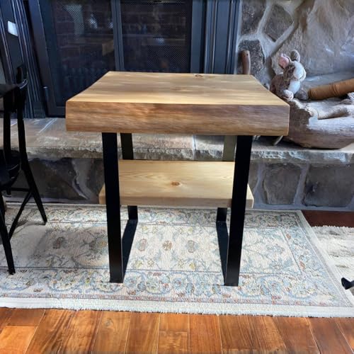 22 Inch Tall Metal Table Legs,Trapezoid Coffee Table Legs, Industrial Metal Desk Feets Set of 2 Mid Century Home DIY Furniture Projects - size: 22 Inch