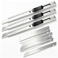 3Pcs 9mm Utility Knife Blades Vinyl knife wallpaper knife Paper Knife with 10pcs Black Blades Replacement for Office, Home, Arts Crafts