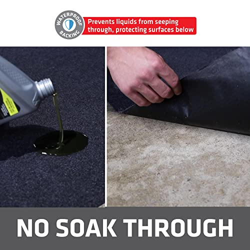 Drymate Premium Maintenance Mat Oil Spill Garage Floor Mat (60" x 72"), Absorbent, Waterproof, Contains Liquids, Protects Garage Surface or Driveway, Reusable, Washable, Durable (USA Made) - size: 5' x 6' (Rectangular)