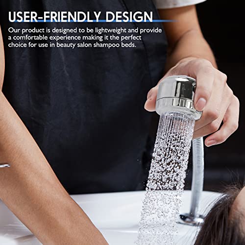 LukLoy 1 Pack Salon Shampoo Bowl Sprayer Head – Side Control 2-Mode Switch, High-Pressure Professional Standard G1/2 Handheld Faucet Sprayer Replacement for Salon Sink Hose, Spa & Pedicure Chairs
