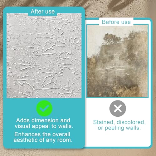 9 in Poinsettia Style Texture Roller for Walls and Ceilings
