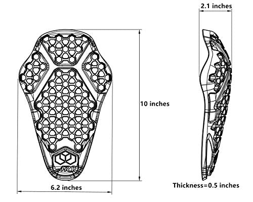 Surlim Knee Protector CE Insert Armor Motorcycle Pants Replacement Pads Pair - size: Knee