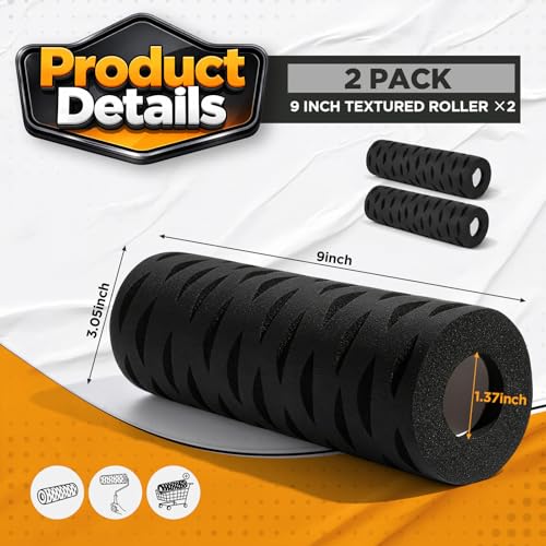 2 Pcs 9" Drywall Texture Roller, Tree Bark Pattern