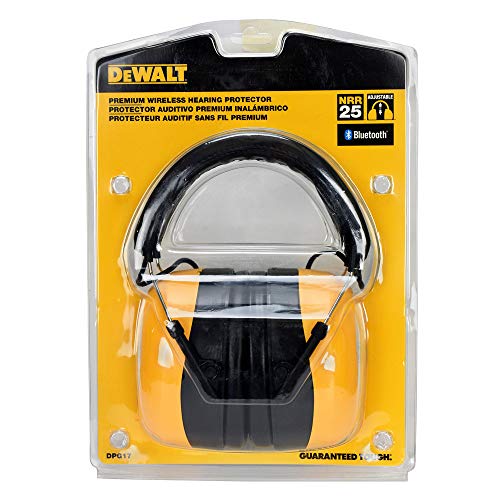 DEWALT DPG17 Rechargeable Bluetooth Earmuffs, Hearing Protection, NRR 25