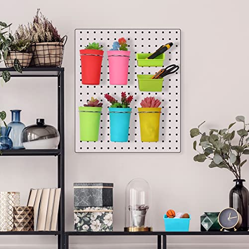 Yookeer 20 Pcs Pegboard Bins and Cups Accessories with Hooks, Mixed Color - color: Mixed Color