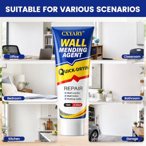 Drywall Repair Kit 3 Tubes,Spackle Wall Repair Paste Kit