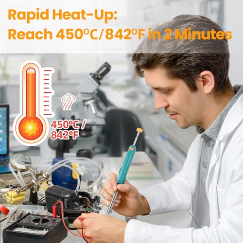 Electric Desoldering Pump & Soldering Iron Kit, 2-in-1 Solder Sucker Tool, 36W, Heatproof Handle, Desoldering Gun & Soldering Iron Combo for Electronic Repair & DIY Projects (EDS-92)