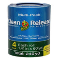 Duck Clean Release Blue Painters Tape, Masking Tape for Paint Projects, 1.5 in (1.41 in x 60 yd), 240460, 4 Rolls (Pack of 8) - size: 4 Rolls (Pack of 8)