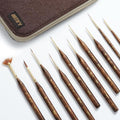 Artify Extreme Detail Paint Brushes Set, 10pcs Multi-Shape Fine Detail Brushes with Portable Bag, Ultra Fine Paint Brush Set for Miniature & Illustration Painting