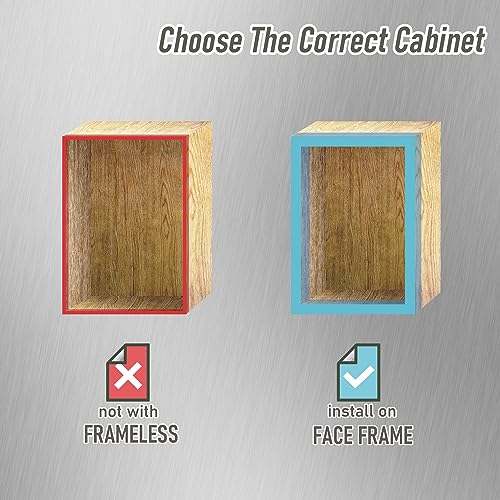 6 Pack 3 Pair 1/2 inch Overlay Self Slow Closing Door Hinges - Face Frame Cabinet Concealed Hinges with Built-in Damper, 3 Way Adjustability - color: 6PACK, size: 1/2 in. Overlay
