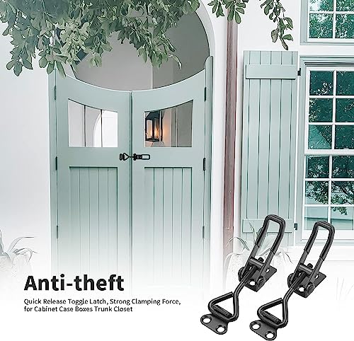 E-TING 6Pack Toggle Clamp Latch 100KG 220LBS Holding Capacity - style: 4001（6pack）