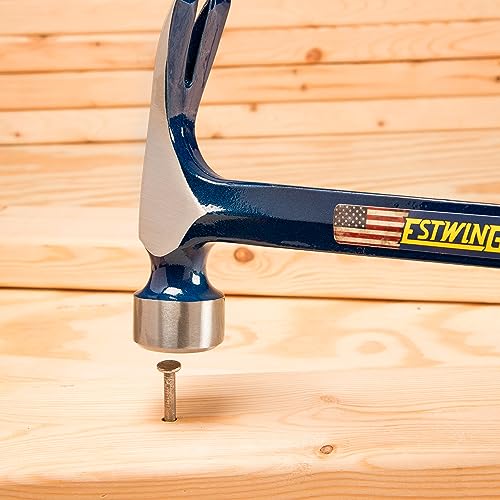 ESTWING Framing Hammer, 25 oz Smooth Face, Shock Reduction Grip, E3-25S - style: Smooth Face