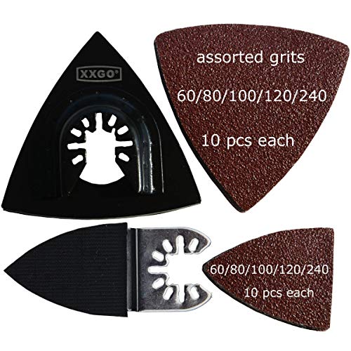 XXGO 120 Pcs Oscillating Multi Tool Blades Accessories Kits XG1201 - size: Multi-Size Accessory Kit - 120 Pcs