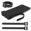 Nettbe Reusable Cable Ties, 60 PCS 8 Inches Adjustable Cord Straps Wire Organizer Cord Wrap and Hook Loop Cable Management - size: 8inches-60PCS