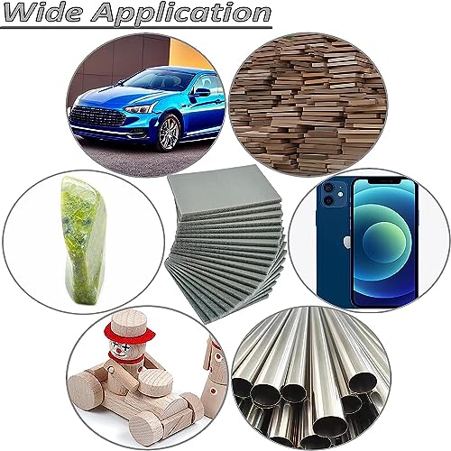 Tonmp 20 Pcs 3 x 4 Inch 600 Grit Sanding Sponge Set, Ultra Fine Sanding Sponges Pads, Soft Foam Hand Sander Block Wet Dry Sandpaper for Model Drywall Metal Wood Furniture Polishing (600 Grit) - style: 600 Grit
