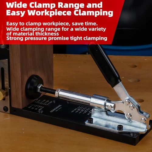 GOINGMAKE All Metal Pocket Hole Jig Kit,Pocket Hole Screw Jig System
