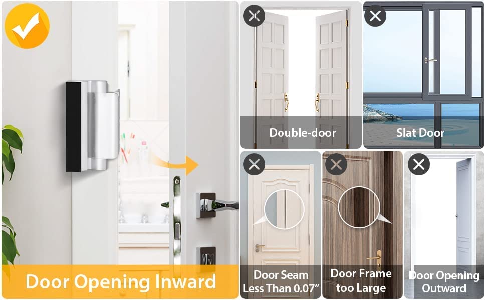 Door Reinforcement Lock Home Security Door Lock Child Proof Front Door