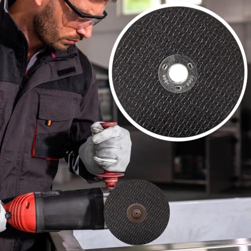 5Pcs Cutting Wheel for Drill,with 1/4 Stem Mandrel,Sturdy Replacement Cut Off Wheel Set for Die Grinder,Metal Cutting Discs for Cutting Steel,Bronze,Brass,Nut,Bolt,Screw,Copper