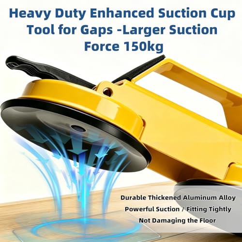 Floor Gap Vinyl Fixer Tool Repair Tool Enhanced Suction Cup 45°Striking - color: Yellow
