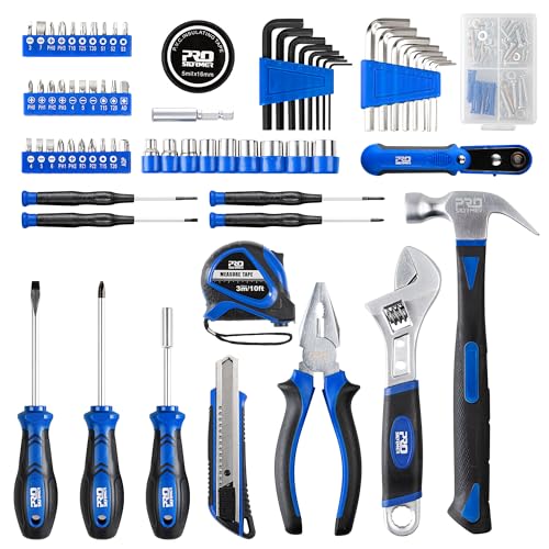 Prostormer 160-Piece Tool Set, General Household Tool Kit, Blue - color: Blue
