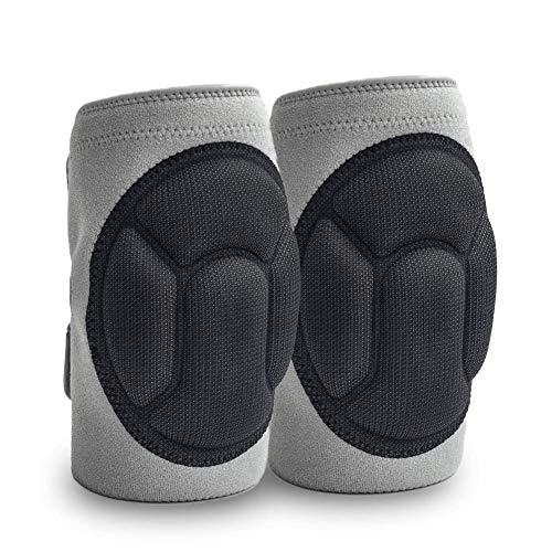 Knee Pads Comfortable Non-Slip, Thick Extra Foam Cushion kneepads for Scrubbing Floors, Gardening, Yoga & Construction, Soft Inner Liner, Strong Double Straps and Adjustable Easily for women(L)