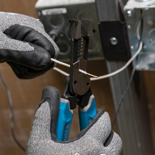 Klein Tools K12035 Klein-Kurve Wire Cutters, Made in USA, Heavy Duty Wire Stripping Tool - size: Wire Stripper