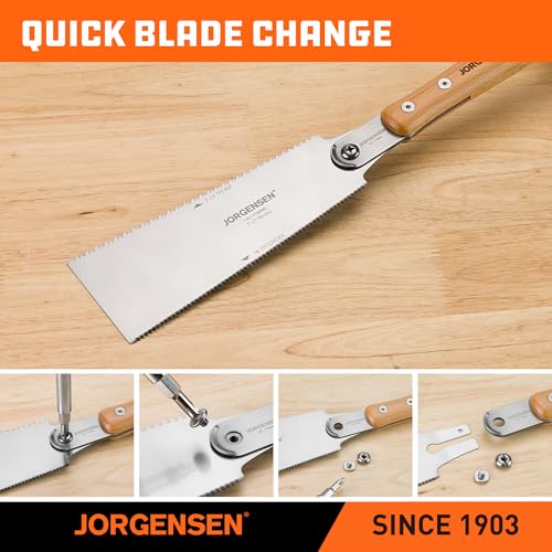 JORGENSEN RYOBA 7 Inch Double Edge Japanese Pull Saw