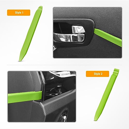 GOOACC 5PCS Auto Trim Removal Tool Kit No-Scratch - color: Green, size: 5Pcs