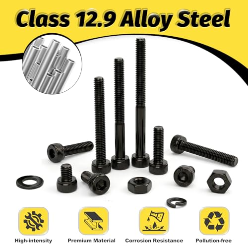 KADRICK 2700PCS M3 Screws Assortment Kit,Hex Socket Cap Head M3 Bolts Kit - size: M3 2700Pcs