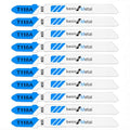 10 Pcs Jigsaw Blades 3 Inch T118A Jig Saw Blades Basic for Metal T Shank Jigsaw Replacement Blade - style: T118A