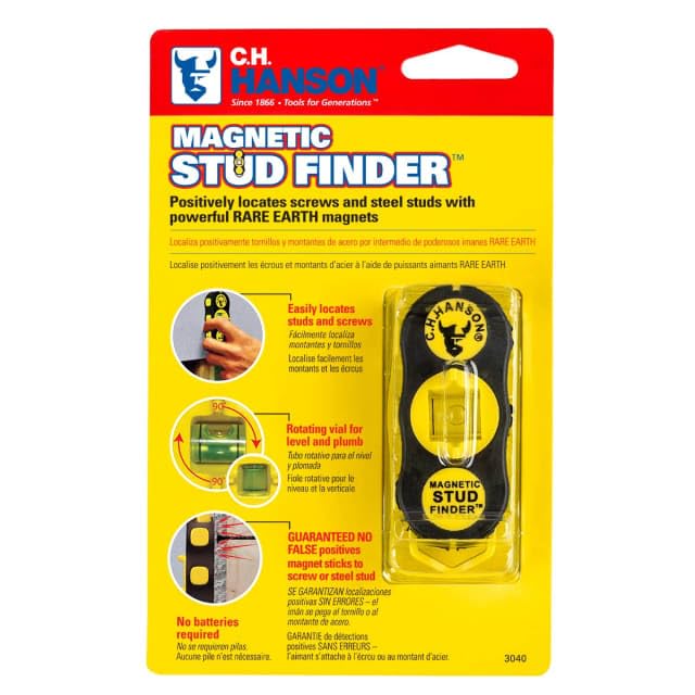 CH Hanson 03040 Magnetic Stud Finder Pack of 2