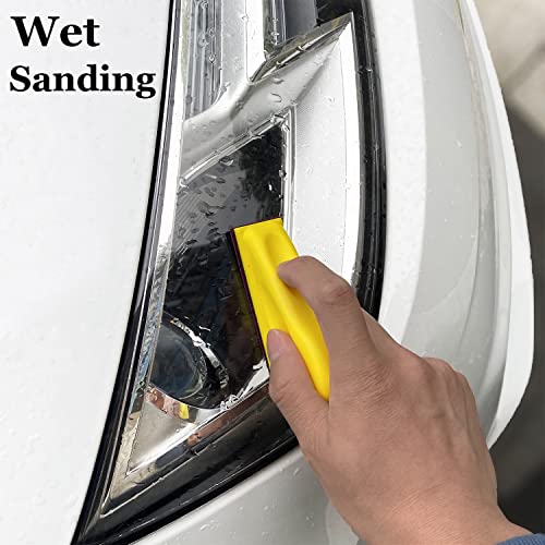 Micro Detail Sander Paper Kit 90 PCS Wet Dry Sandpaper (Grit 320 to 5000) - style: Grey(Grit 320-5000)