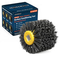 Shinboc 4.7 x 4 Inch Surface Conditioning Tool, 80 Grit Nylon Drawing Wheel - style: 80 Grit