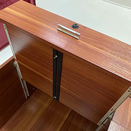 Drawer Repair Kit, Furniture Repair Accessory Bracket Middle Mount to Reinforce and Repair Breakage, for Wood/Particleboard/MDF Chest of Drawers - Screws Included