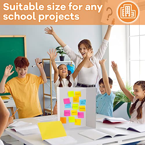 Ctosree 18 Pcs 14 x 22 Inch Tri Fold Poster Board Bulk for Display, White - color: White, size: 14 x 22 inch