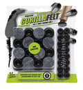 GorillaFelt Swivel Glide Felt Sliders for Chairs (16 Pack) Screw-On Chair Leveler Floor Protectors for Angled Furniture Legs or Straight, 1 Inch Round Felt Glides, CB259-16 - size: Felt Glide 16 Pack