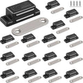 Cabinet Magnetic Catch FNFAI 16 Pack Black Cabinet Door Magnetic Latch - color: Black