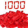 Reusable Leveling Wedges,Reusable Tile Leveling System Wedges for 1/8" Spacers,1/16" Spacers,1/32" Spacersand Tile Leveling System Kit,for Tile Leveler Installation(1000Pcs, Red)