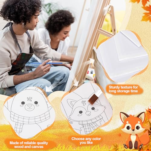 Sherr 140 Pcs 20 Set Pre Drawn Canvas Painting Kit, Autumn - style: Autumn