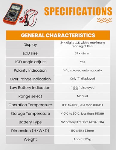 Digital Multimeter Tester Multimeter for Electrical Applications - style: Model 1