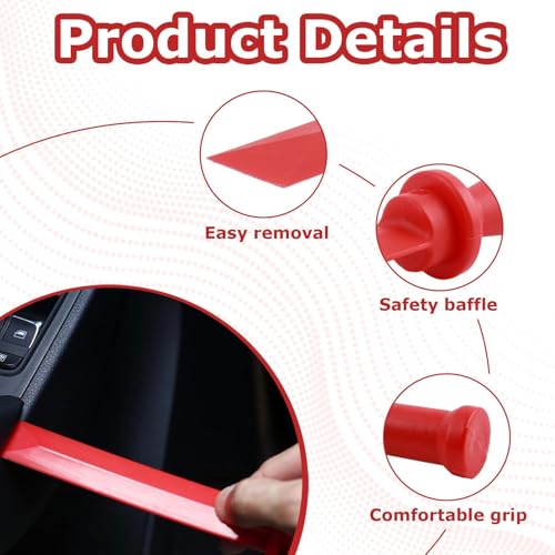 4 Pcs Plastic Chisel Scraper,Auto Paint Scraper Remover Tool Kit