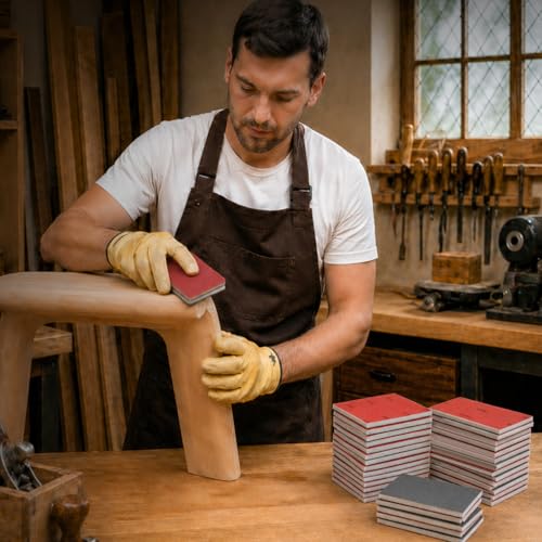 30PCS Sanding Sponge Pads, 80-3000 Grit Sandpaper Assortment for Wood Metal