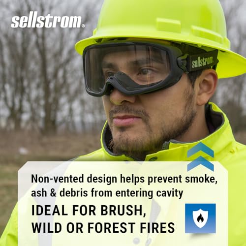 Sellstrom Odyssey II Wildland Anti-Fog Fire Safety Goggles, ANSI & NFPA 70E - style: Clear Lens