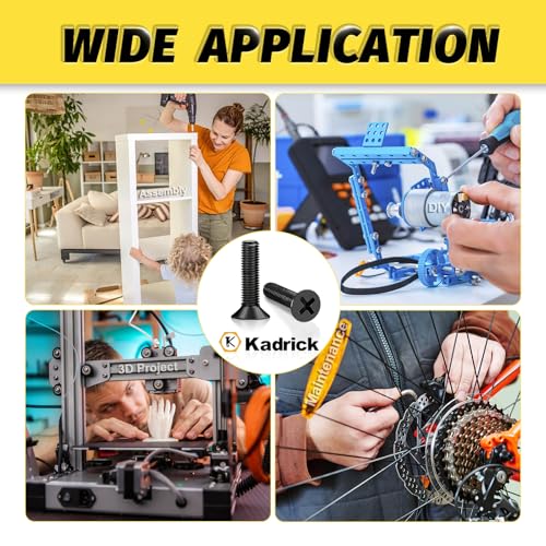 KADRICK 840Pcs M3 Countersunk Screws,M3 Flat Head Screws Length of 6MM-25MM - size: M3 840Pcs 6-25mm