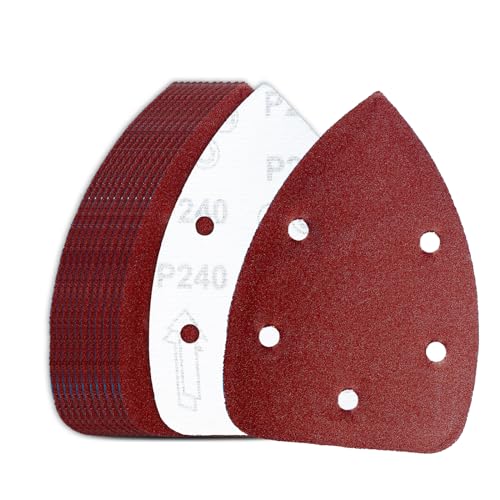 60 Pcs 240 Grit Mouse Sandpaper, Aluminum Oxide Mouse Sanding Pads - size: 240 Grit