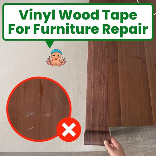 ECOHomes Wood Grain Repair Tape (Black, 2.25 Inch x 15 Feet) - color: Black Wood, size: 2.25 Inch By 15 Ft