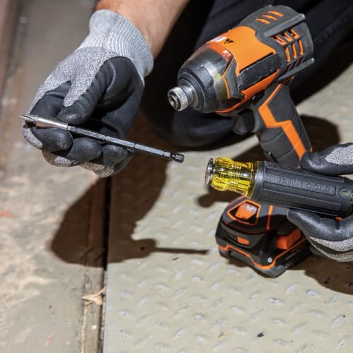 Klein Tools 80083 Impact Driver Kit with 7-in-1 SAE Impact Socket Set and 14-in-1 Multi-Bit Adjustable Length Screwdriver, 2-Piece - size: 2-Piece Kit