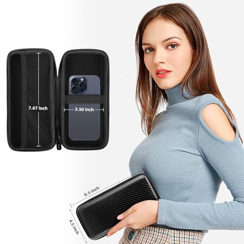 iMangoo Travel Essential Electronics Organizer Charger Case Carrying Pouch - color: FiberBlack, size: Large